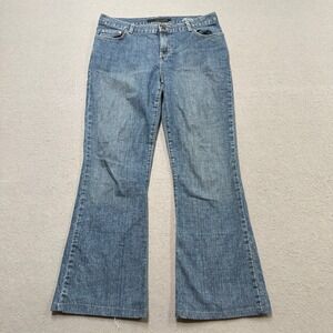 Calvin Klein Jeans Women's 10 Blue Bootcut Double Stone Wash Mid Rise Relaxed